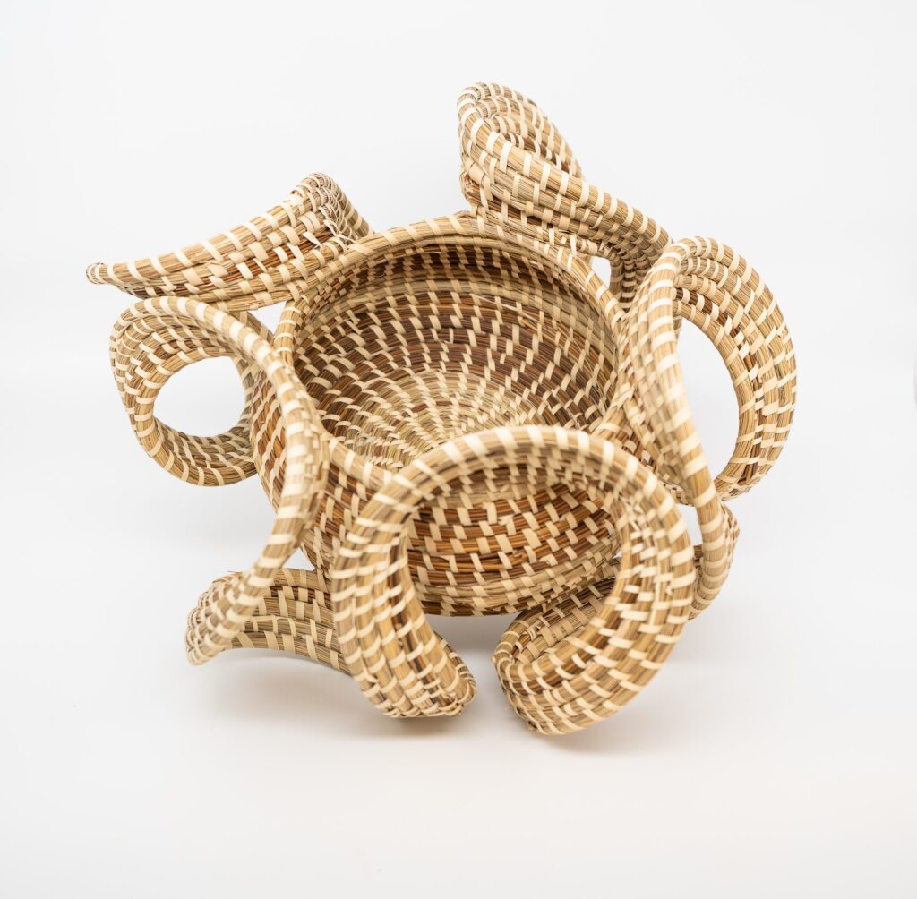 Authentic Sweetgrass Elephant Ear Basket